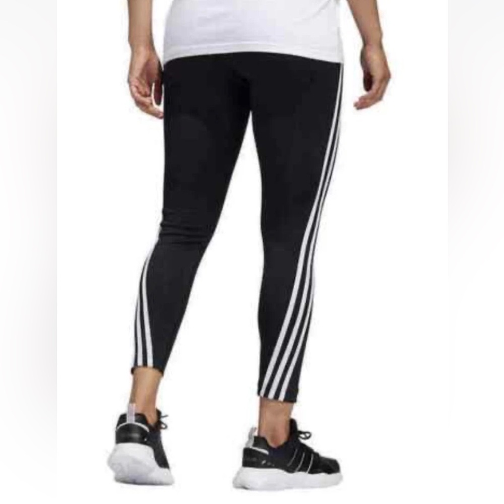 adidas aeroready 3 stripe tight black and white leggings